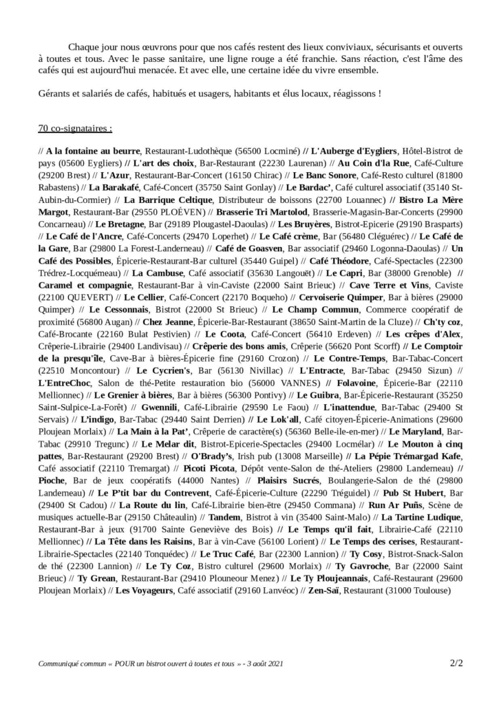 POUR un bistrot ouvert a toutes et tous - Communique commun MAJ - 03 aout 2021-page-002